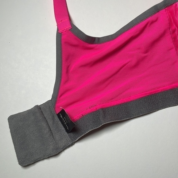 AMBRIELLE Sports Bra Medium Impact Underwire Adjustable Straps 34B Hot Pink - Picture 10 of 12